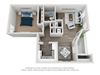 1 bed 1 bath A3 floor plan 1 bed 1 bath A3 at Spalding Vue, Peachtree Corners, Georgia 30092